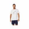 Camiseta de Manga Corta Hombre Asics Court Spiral Tee Blanco