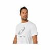 Camiseta de Manga Corta Hombre Asics Court Spiral Tee Blanco