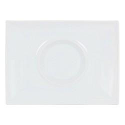 Plato Llano Gourmet Porcelana Blanco (29,5 x 22 x 3 cm)