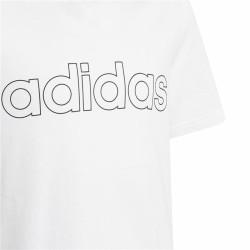 Camiseta de Manga Corta Infantil Adidas Essentials Blanco