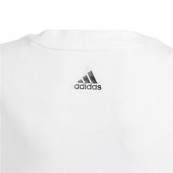 Camiseta de Manga Corta Infantil Adidas Essentials Blanco