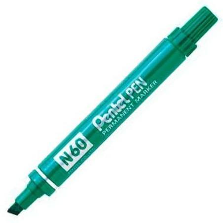 Rotulador permanente Pentel N60 Verde 12 Piezas