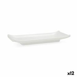 Bandeja Quid Select Sushi Blanco Plástico 22,4 x 9,5 x 3 cm (12 Unidades)