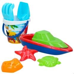 Set de Juguetes de Playa Colorbaby 8 Piezas Barco Polipropileno (24 Unidades)