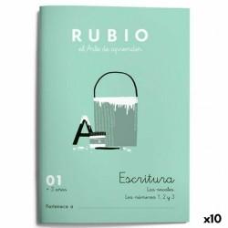 Cuaderno de escritura y caligrafía Rubio Nº01 A5 Español 20 Hojas (10 Unidades)