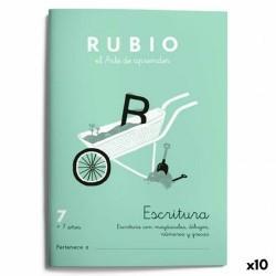 Cuaderno de escritura y caligrafía Rubio Nº07 A5 Español 20 Hojas (10 Unidades)