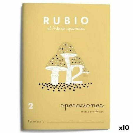 Cuaderno de matemáticas Rubio Nº2 A5 Español 20 Hojas (10 Unidades)