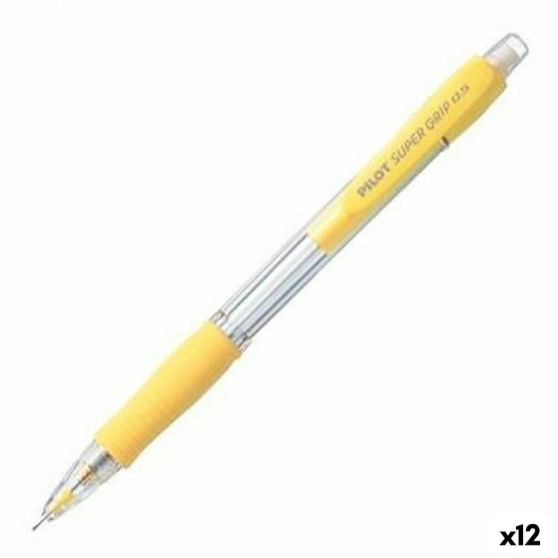 Portaminas Pilot Super Grip Amarillo 0,5 mm (12 Unidades)