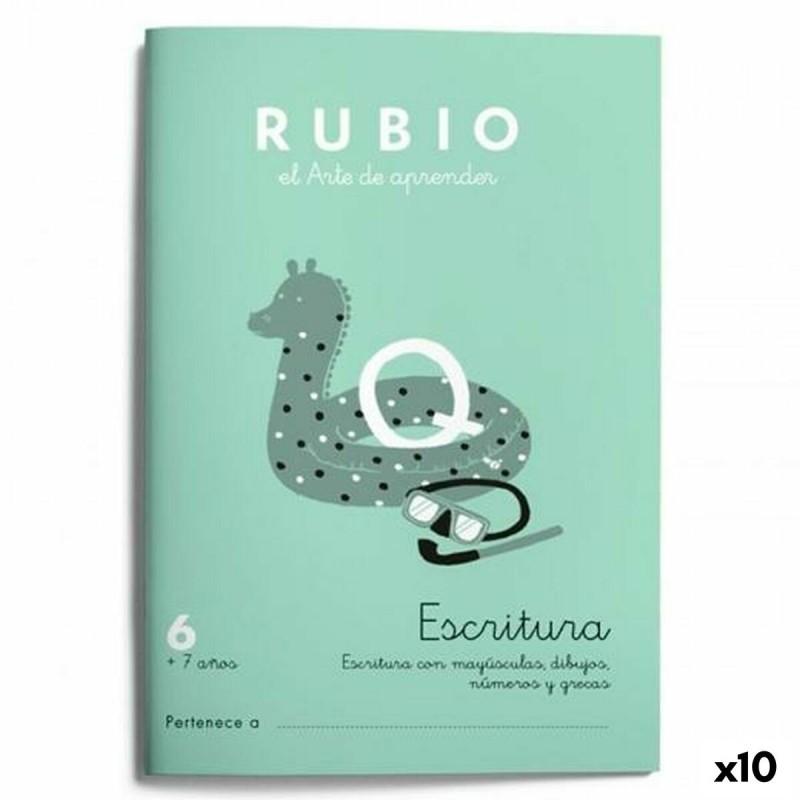 Cuaderno de escritura y caligrafía Rubio Nº06 A5 Español 20 Hojas (10 Unidades)