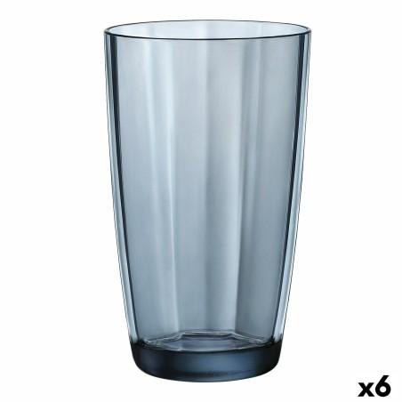 Vaso Bormioli Rocco Pulsar Azul Vidrio (470 ml) (6 Unidades)