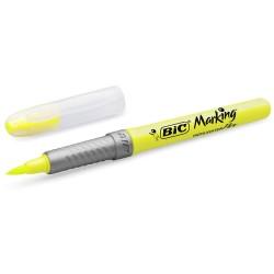 Marcador Fluorescente Bic Highlighter Flex Amarillo 12 Piezas