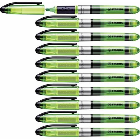 Marcador Fluorescente Stabilo Navigator Verde 10 Piezas (1 unidad)