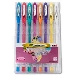 Set de Bolígrafos Uni-Ball Rollerball Signo Angelic Colour UM-120AC Multicolor 0,45 mm