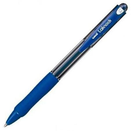 Boligrafo de tinta líquida Uni-Ball Rollerball Laknock SN-100 Azul 0,4 mm (12 Piezas)