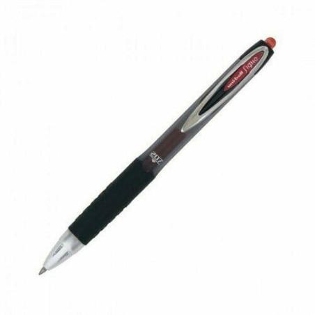 Boligrafo de tinta líquida Uni-Ball Rollerball Signo UM-207 Rojo 0,4 mm (12 Piezas)