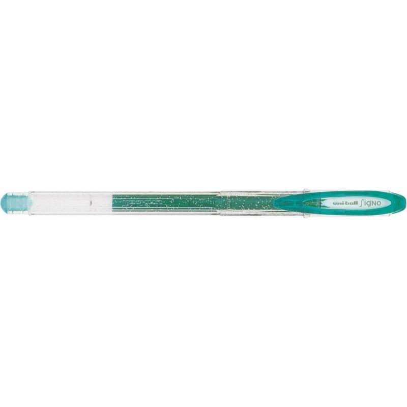 Boligrafo de tinta líquida Uni-Ball Sparkling UM-120SP Verde 0,5 mm (12 Piezas)