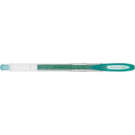 Boligrafo de tinta líquida Uni-Ball Sparkling UM-120SP Verde 0,5 mm (12 Piezas)