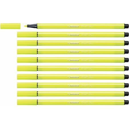 Rotuladores Stabilo Pen 68 Fluorescente Amarillo (10 Piezas)