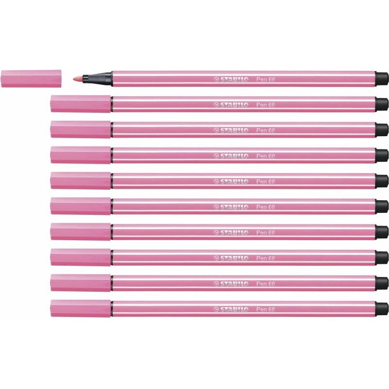 Rotuladores Stabilo Pen 68 Rosa claro (10 Piezas)