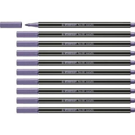 Rotuladores Stabilo Pen 68 metallic (10 Piezas)