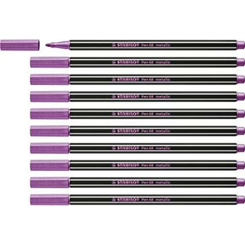 Rotuladores Stabilo Pen 68 metallic (10 Piezas)