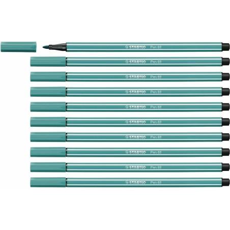 Rotuladores Stabilo Pen 68 Turquesa (10 Piezas)