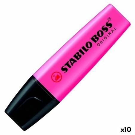 Marcador Fluorescente Stabilo Boss Rosa 10 Piezas (10 Unidades)