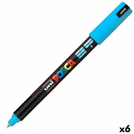 Rotuladores POSCA PC-1MR Azul Azul claro (6 Unidades)