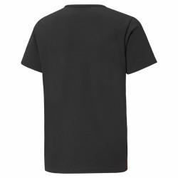 Camiseta de Manga Corta Infantil Puma individualRISE Rojo Negro