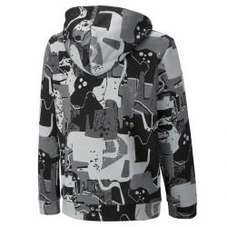 Sudadera con Capucha Niño Puma Essentials+ Street Art Negro Gris