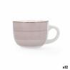 Taza Quid Vita Morning Cerámica Rosa (470 ml) (12 Unidades)