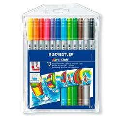 Set de Rotuladores Staedtler Noris Club Doble punta Multicolor (10 Unidades)