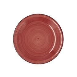 Plato de Postre Quid Vita Cerámica Rojo (19 cm) (12 Unidades)