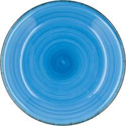 Plato Hondo Quid Vita Azul Cerámica (ø 21,5 cm) (12 Unidades)