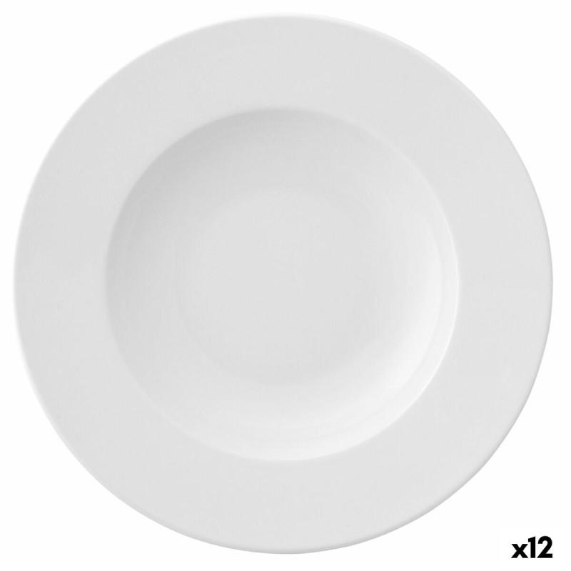 Plato Hondo Ariane Prime Cerámica Blanco (23 cm) (12 Unidades)