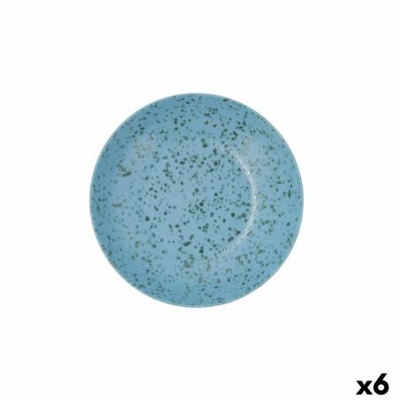 Plato Hondo Ariane Oxide Cerámica Azul (Ø 21 cm) (6 Unidades)