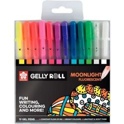 Set de Bolígrafos Talens Sakura Gelly Roll Moonlight 12 Piezas