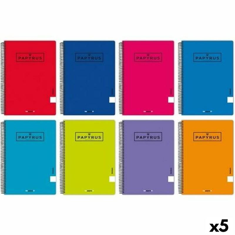 Cuaderno Papyrus Din A4 80 Hojas (5 Unidades) (10 Unidades)