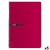 Cuaderno ENRI Rojo 21,5 x 15,5 cm (5 Unidades)