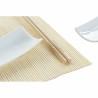 Set de Sushi DKD Home Decor Bambú Gres Blanco Natural Oriental 28,5 x 19,5 x 3,3 cm (9 Piezas) (28,5 x 19,5 x 3,3 cm)