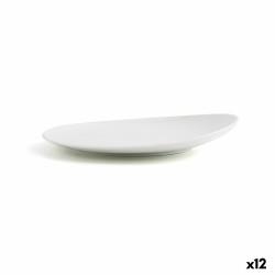 Plato Llano Ariane Vital Coupe Cerámica Blanco (24 cm) (12 Unidades)