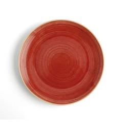 Plato Llano Ariane Terra Cerámica Rojo (24 cm) (6 Unidades)