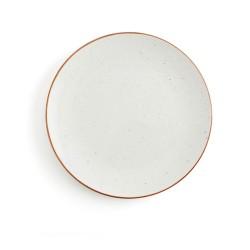 Plato Llano Ariane Terra Cerámica Beige (24 cm) (6 Unidades)