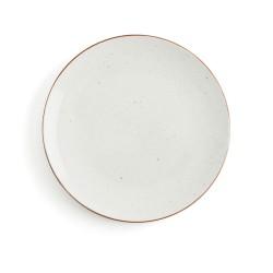 Plato Llano Ariane Terra Cerámica Beige (Ø 27 cm) (6 Unidades)