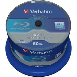 Blu-Ray BD-R Verbatim Datalife 50 Unidades 25 GB 6x