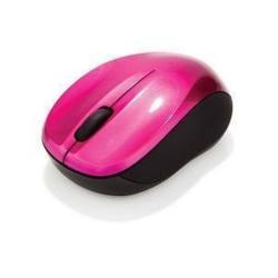 Ratón Inalámbrico Verbatim Go Nano Compacto Receptor USB Negro Rosa Fucsia 1600 dpi (1 unidad)