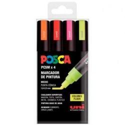 Set de Marcadores POSCA PC-5M Fluor Multicolor