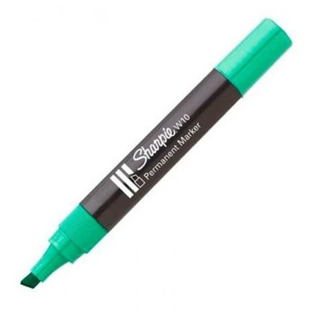 Rotulador permanente Sharpie W10 Verde 12 Piezas