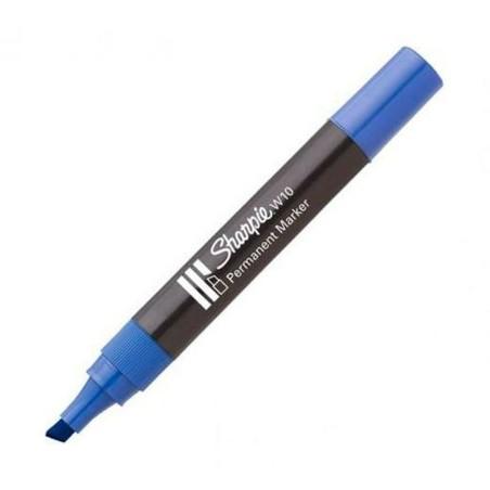 Rotulador permanente Sharpie W10 Azul 12 Piezas