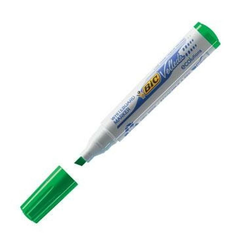 Rotuladores de tiza líquida Bic Velleda 1751 Verde (12 Piezas)